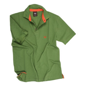 KEYLER Poloshirt Herren Mittelgrün-Orange im Keylershop