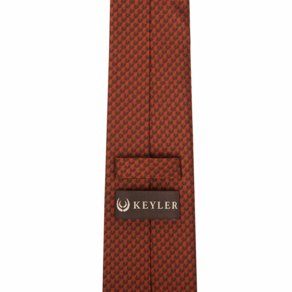 KEYLER Krawatte "Basse" Dunkelorange/Braun im Keylershop